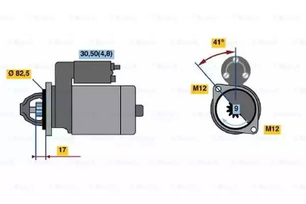 Стартер 0 001 107 446 BOSCH