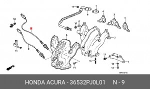 Лямбда-зонд 36532PJ0L01 HONDA