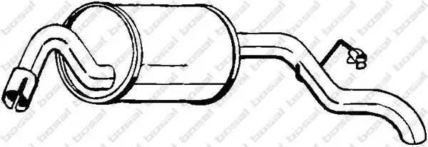 Глушитель выхлопных газов конечный 154-935 BOSAL