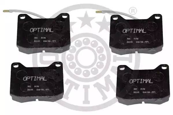 Комплект тормозных колодок, диско 9132 OPTIMAL