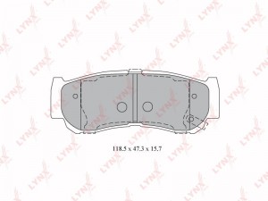 Колодки тормозные дисковые BD-3616 LYNXAUTO