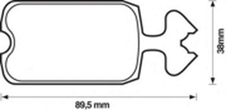 Комплект тормозных колодок, диско 571210B BENDIX JURID