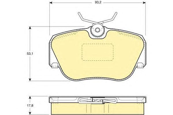 Комплект тормозных колодок, диско 6108171 GIRLING