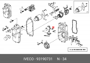 Болт 93190731 IVECO