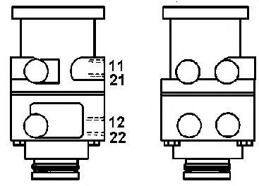 Тормозной клапан, тормозной механизм 4613150430 WABCO