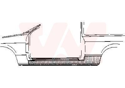Накладка порога 5830101 VAN WEZEL