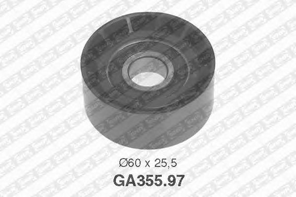 Паразитный / ведущий ролик, поликлиновой ремень GA355.97 NTN SNR