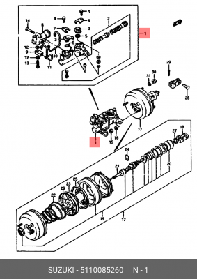 Клапан, рециркуляция ОГ 51100-85260 SUZUKI