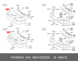 Буфер 8661025200 HYUNDAI KIA