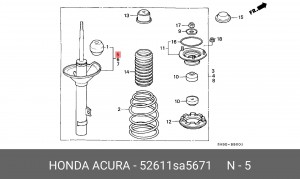 Амортизатор 52611SA5671 HONDA