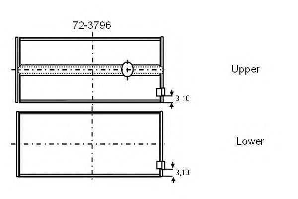 Подшипник 72-3796 GLYCO