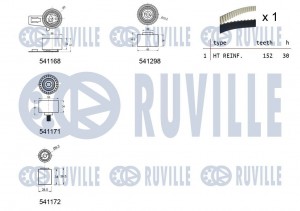 Натяжитель ремня приводного в сборе 56305 RUVILLE