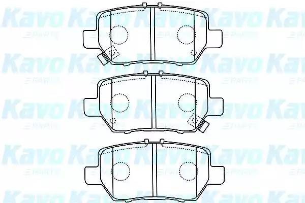 Комплект тормозных колодок, диско BP2053 KAVO PARTS