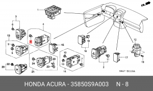 Лампа 35850S9A003 HONDA