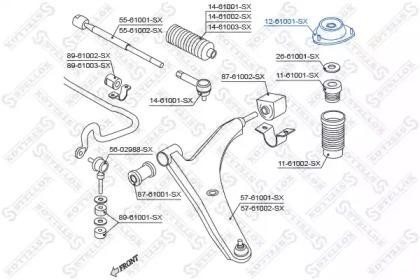 Опора амортизатора подвески 12-61001-SX STELLOX