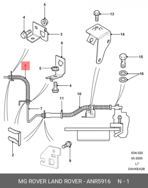 Тормозной шланг ANR5916 LAND ROVER