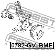 Ступица колеса 0782-GVJBMF FEBEST