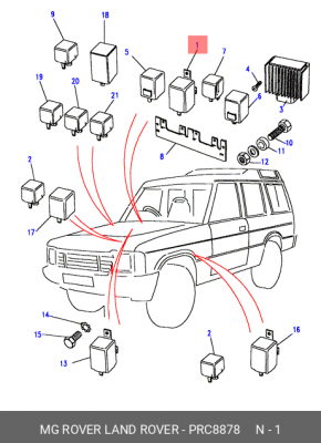 Прерыватель указателей поворота PRC8878 LAND ROVER