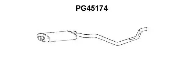 Предглушитель выхлопных газов PG45174 VENEPORTE
