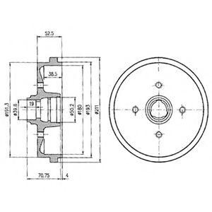 Тормозной барабан BF96 DELPHI