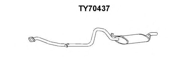 Глушитель выхлопных газов конечный TY70437 VENEPORTE