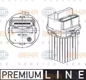 Блок управления, отопление / вентиляция 5DS 351 320-011 HELLA