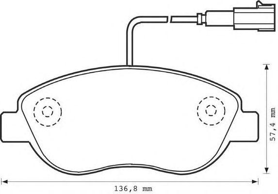 Комплект тормозных колодок, диско 573075B BENDIX JURID