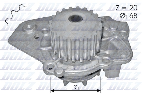 Водяной насос N206 DOLZ