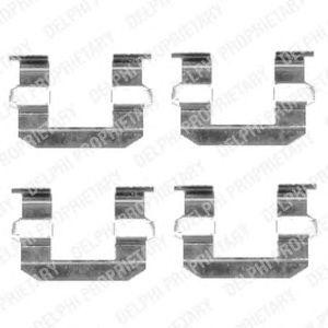 Комплектующие, колодки дискового тормоза LX0400 DELPHI