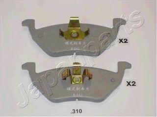 Комплект тормозных колодок, диско PP-310AF JAPAN PARTS GROUP