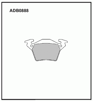 Колодки тормозные дисковые ADB0888 ALLIED NIPPON