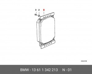 Блок управления, управление двигателем 13 61 1342213 BMW