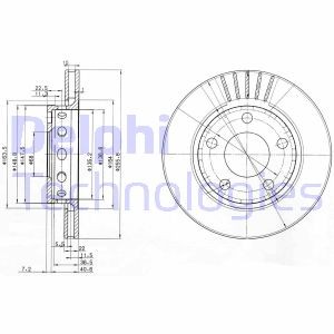 Тормозной диск BG3785 DELPHI