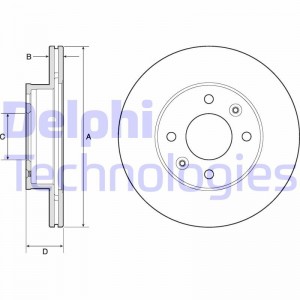 Тормозной диск BG3935 DELPHI