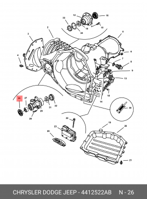 Деталь 4412 522AB CHRYSLER
