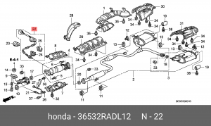 Лямбда-зонд 36532RADL12 HONDA