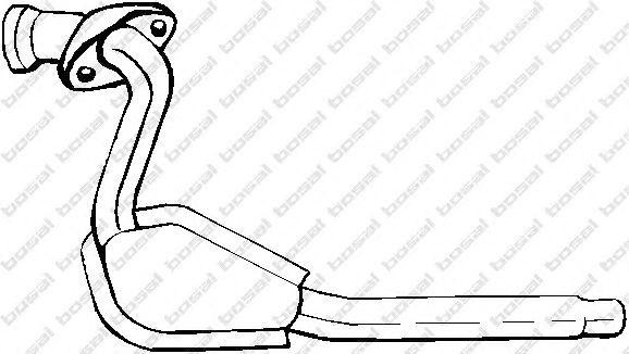 Предглушитель выхлопных газов 154653 BOSAL