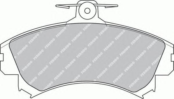 Комплект тормозных колодок, диско FSL1093 FERODO