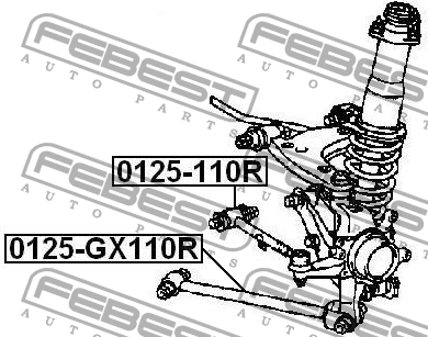 Рычаг подвески 0125-GX110R FEBEST