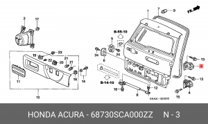 Деталь 68730SCA000ZZ HONDA