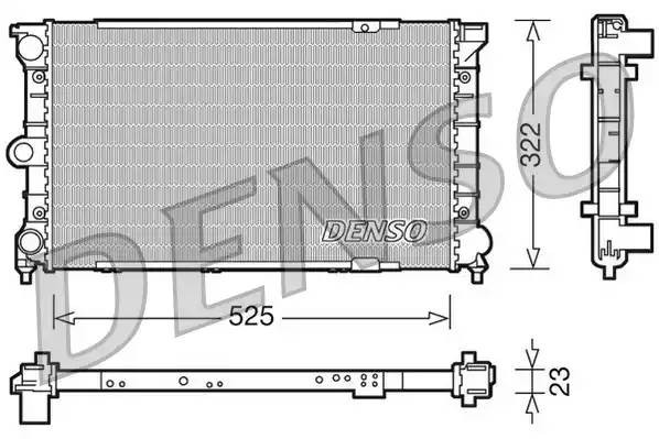 Радиатор, охлаждение двигател DRM32031 DENSO