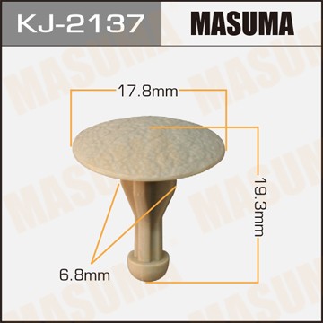 Клипса крепежная KJ2137 MASUMA