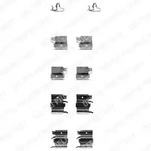 Комплектующие, колодки дискового тормоза LX0339 DELPHI