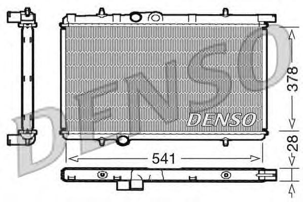 Радиатор, охлаждение двигател DRM21021 DENSO