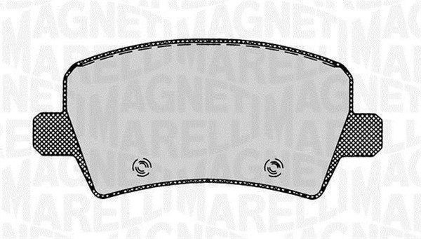 Комплект тормозных колодок, диско 430216171038 MAGNETI MARELLI