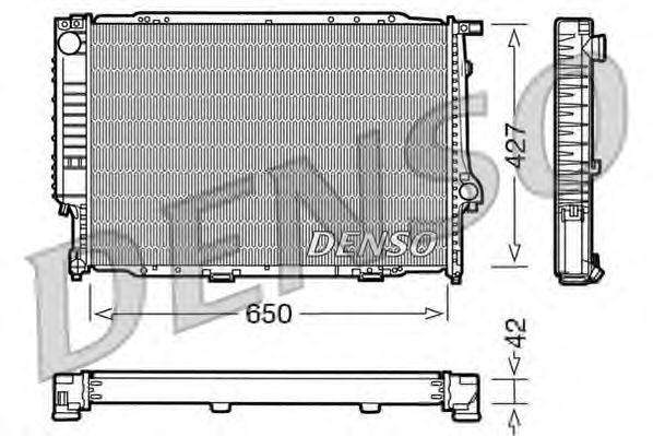 Радиатор, охлаждение двигател DRM05056 DENSO