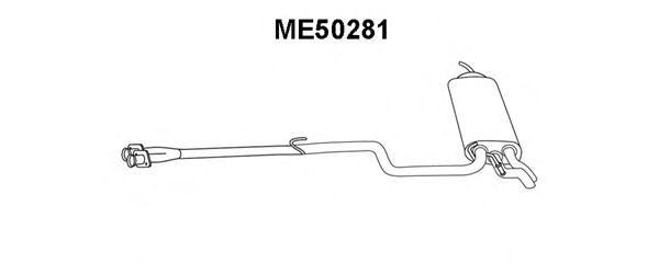Глушитель выхлопных газов конечный ME50281 VENEPORTE