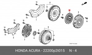 Диск сцепления 22200P2T015 HONDA