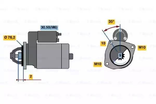 Стартер 0 001 109 310 BOSCH