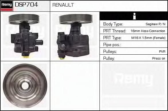 Гидравлический насос, рулевое управление DSP704 DELCO REMY